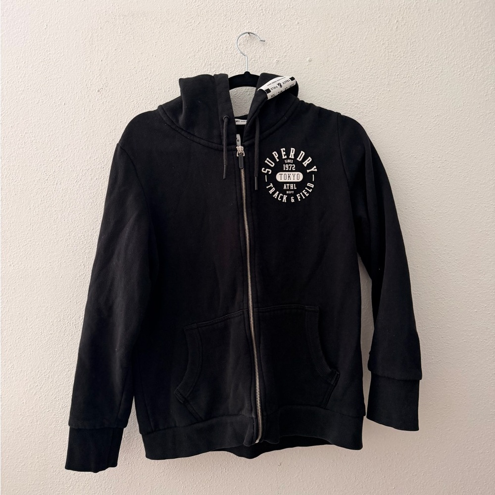 Superdry Black Track & Field Hoodie
